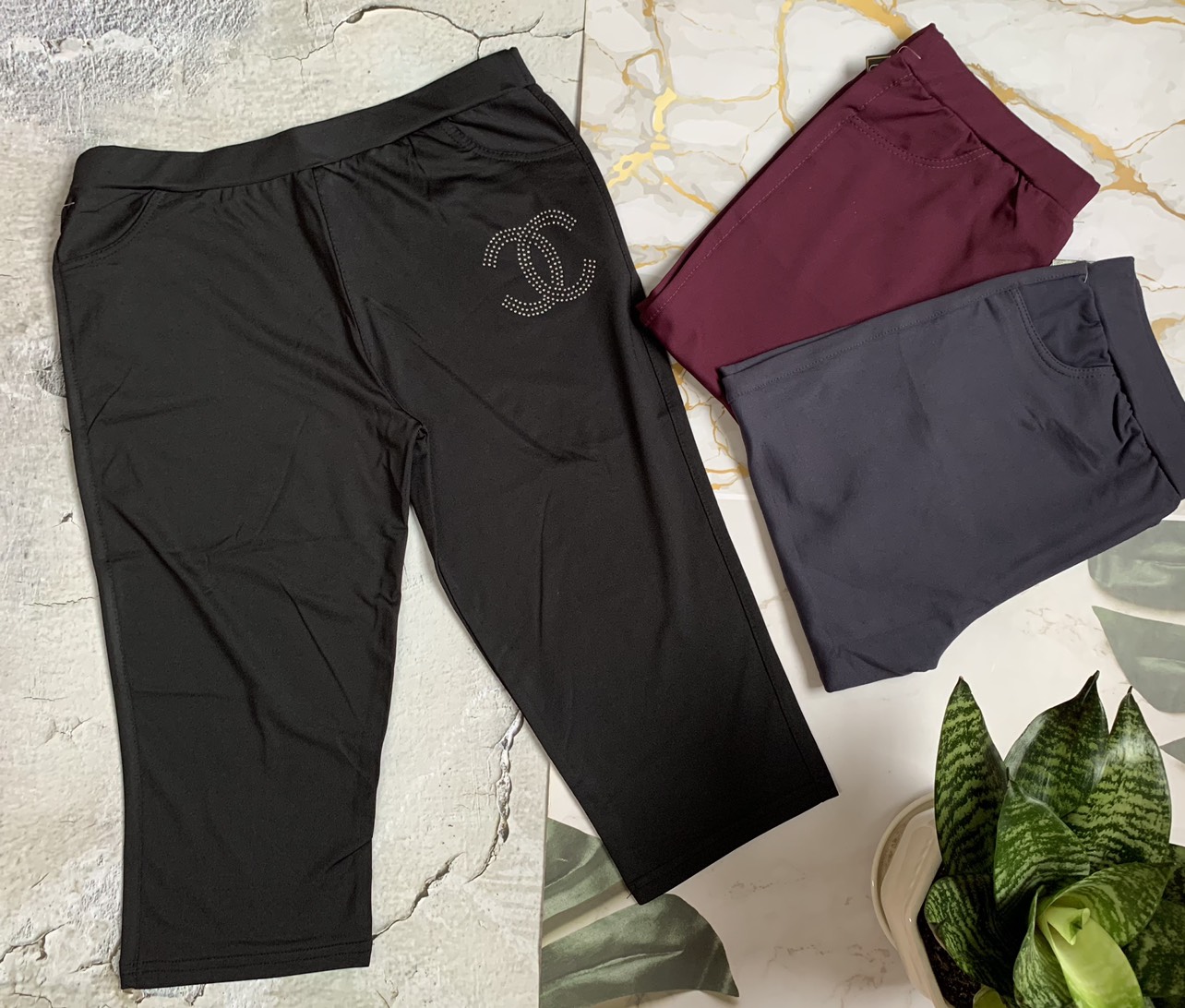Quần lửng quần short nữ thun 4 chiều co giản thoải mái