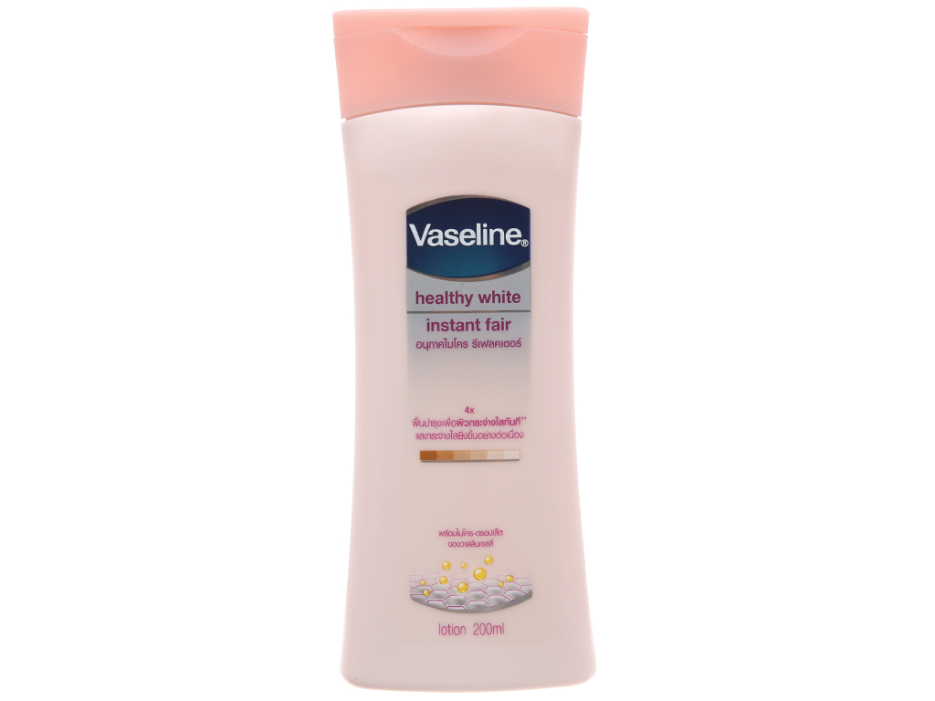 [Hcm]Sữa Dưỡng Thể Vaseline Healthy White Trắng Da Tức Thì 200Ml