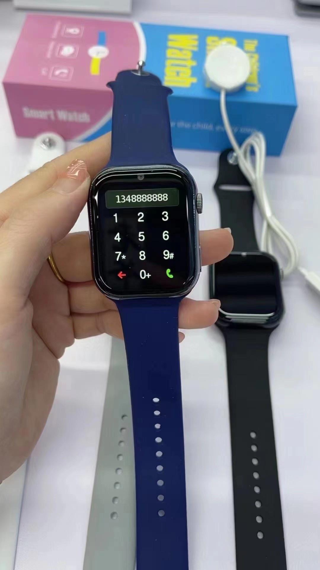 Đồng Hồ Thông Minh Smartwatch Trẻ Em Y57 Lắp Sim 4G Nghe Gọi Video GPS Sạc Không Dây Viền thép Màn OLED Nút SOS