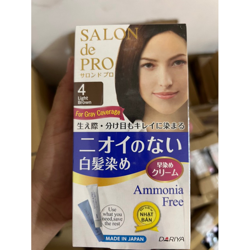 THUỐC NHUỘM TÓC NỮ PHỦ BẠC SALON DE PRO NHẬT BẢN