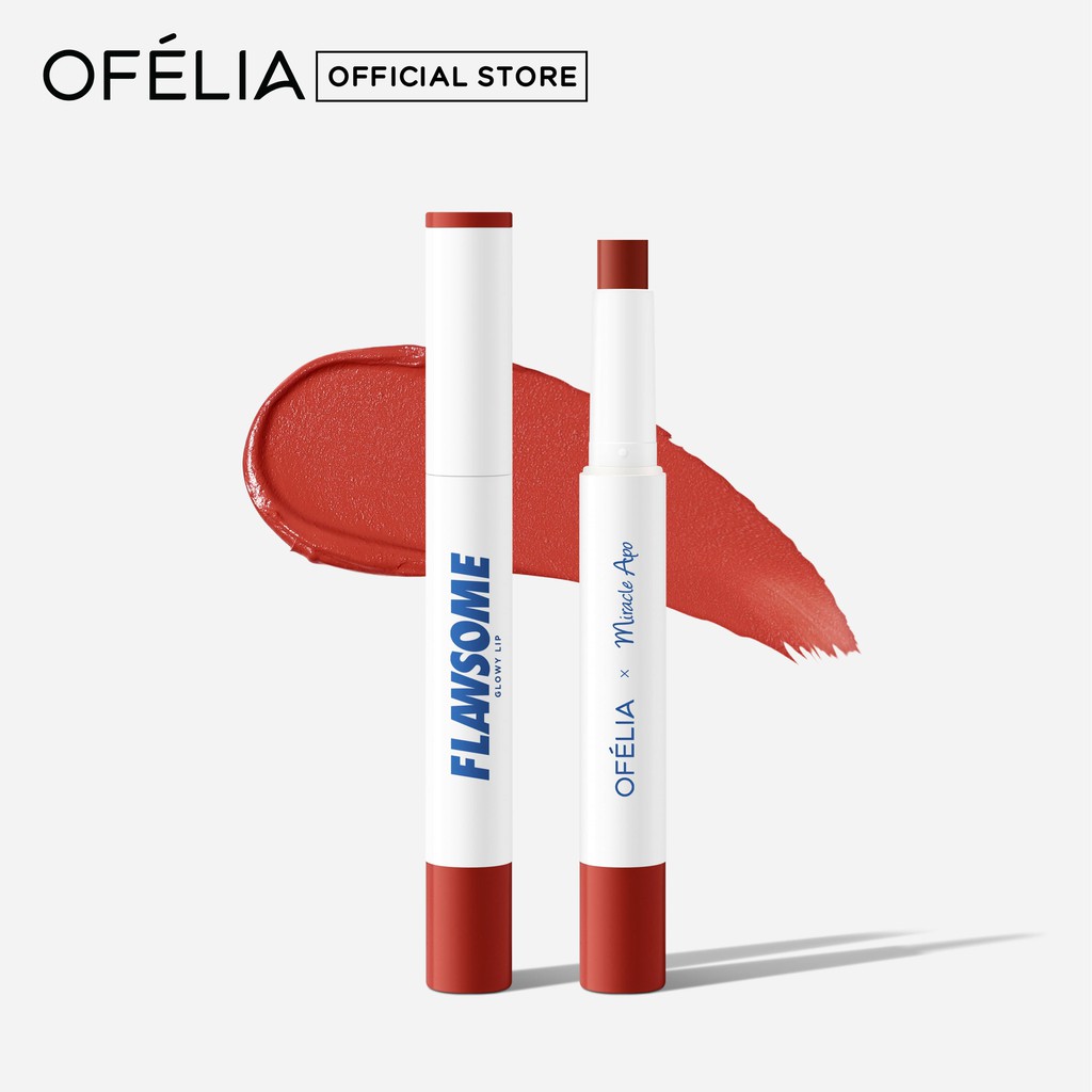 Son Sáp Tint Bóng Ofélia Flawsome Glowy Lip (2G) - Màu Đỏ Gạch Frenzy