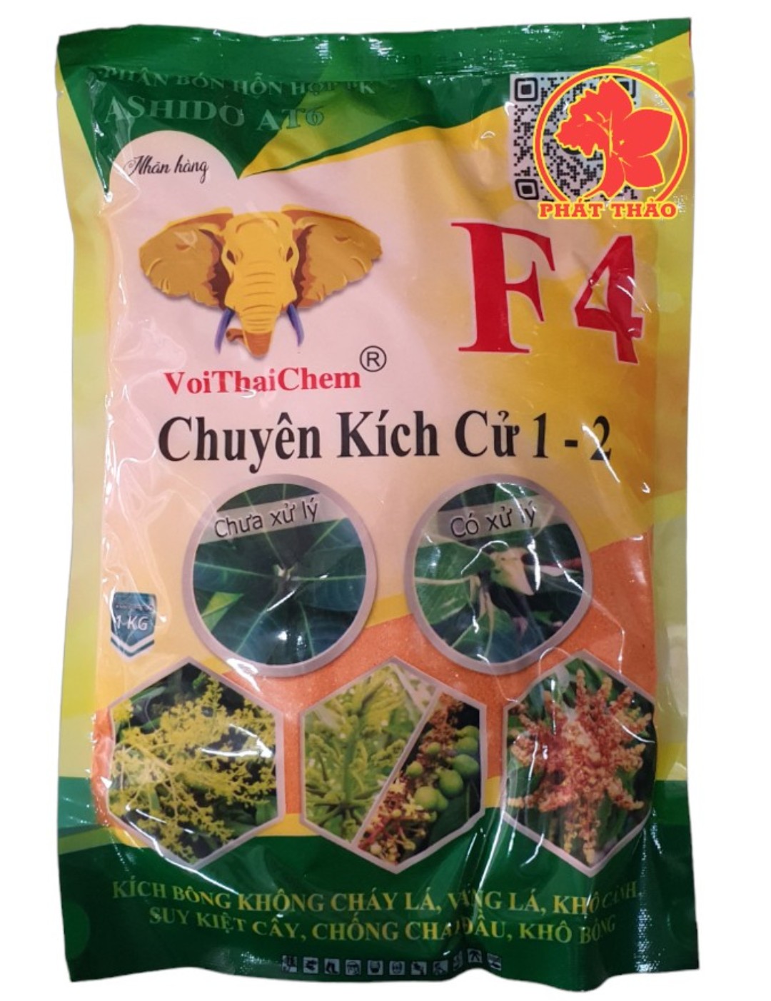 Phân bón lá Ra Hoa Xoài VOI THAI F4 1kg ra hoa xoàibông to