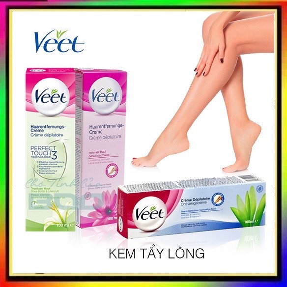 [Hcm]Chính Hãng - Kem Tẩy Lông Veet Pháp 100Ml Giúp Sạch Lông Da Mềm Mịn