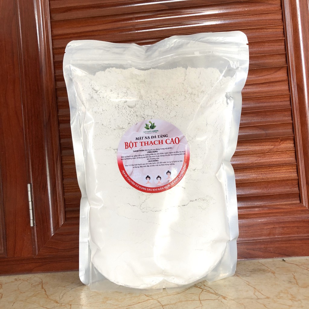 (Gía sỉ 500GR ) Bột đắp mặt nạ thạch cao nâng cơ Bột Mặt Nạthạch cao philàm giảm sưng sau khi hút mụn mới.