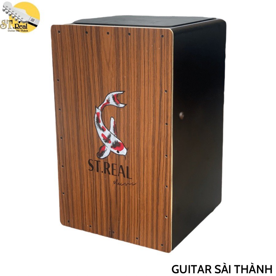 (Miễn Phí Ship) Trống cajon AB có lắp EQ chơi với loa biểu diễn độc tấu đệm đàn ghita trong biểu diễ