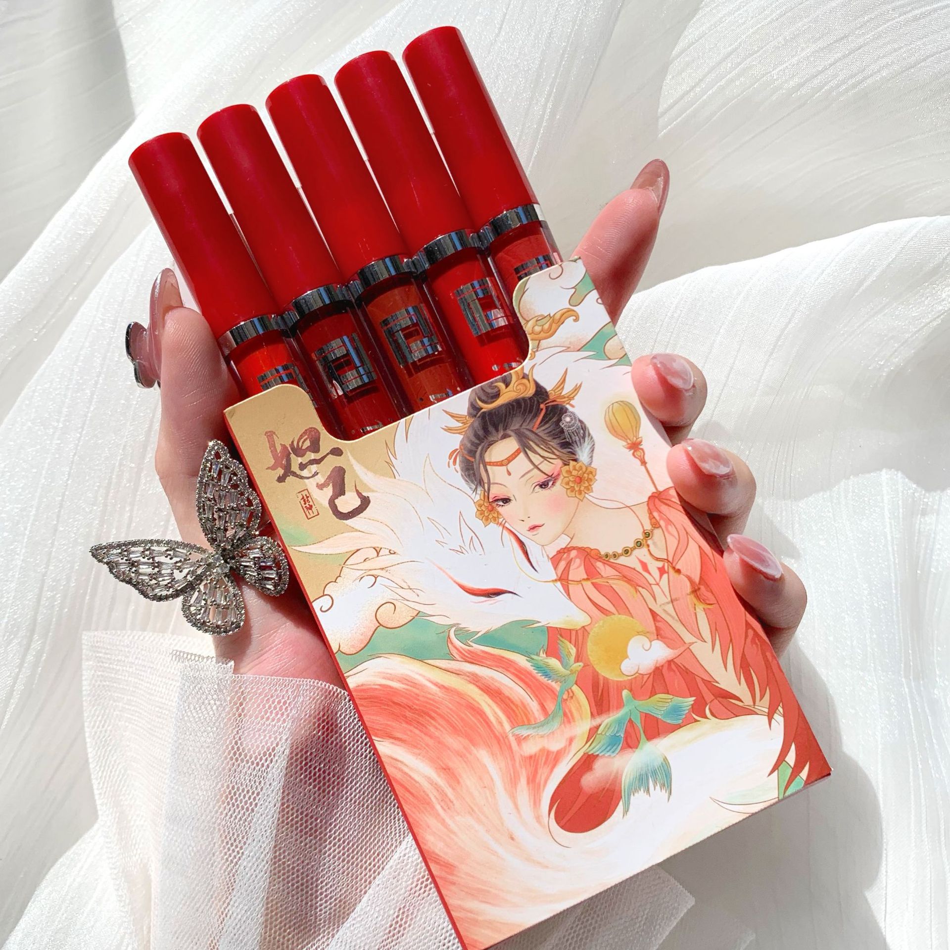 Full Set Son Kem Lì 5 Cây Ershiqi Hồ Ly