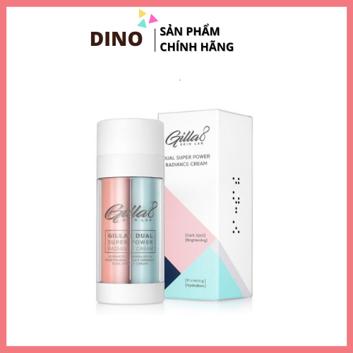 [Hcm]Kem Dưỡng Trắng Nám Gilla8 2In1 Dual Super Power Radiance Cream Khắc Phục Làn Da Tối Màu Da Mất Độ Đàn Hồi Và Đang Gặp Rắc Rồi Vì Các Nhược Điểm Làm Mờ Quầng Thâm Và Bọng Mắt