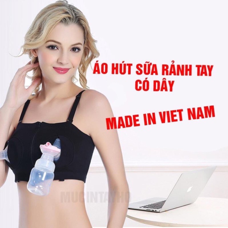 Áo Hút Sữa Rảnh Tay Loại Có Dây