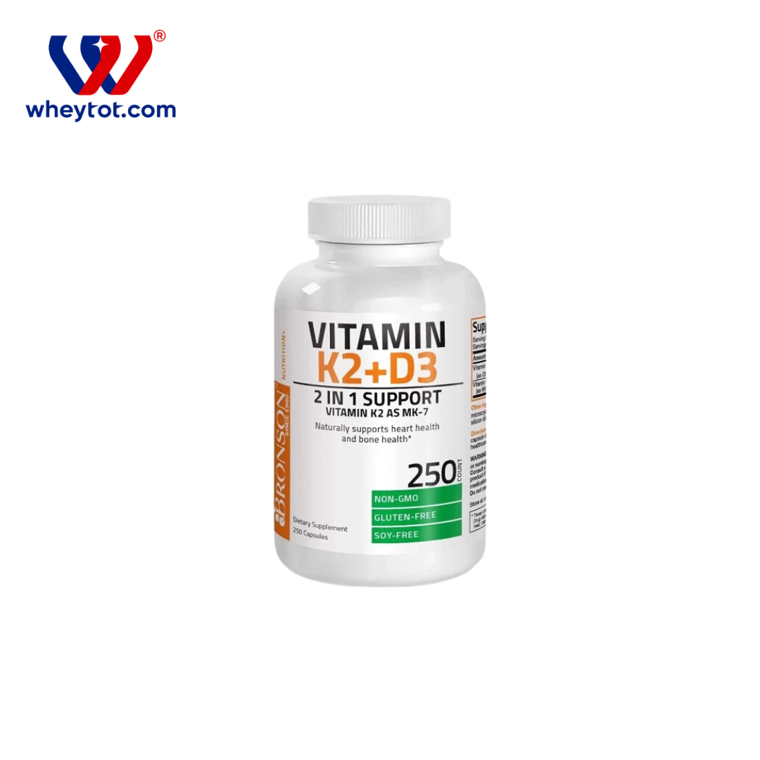 Bronson Vitamin K2 MK-7 + Vitamin D3