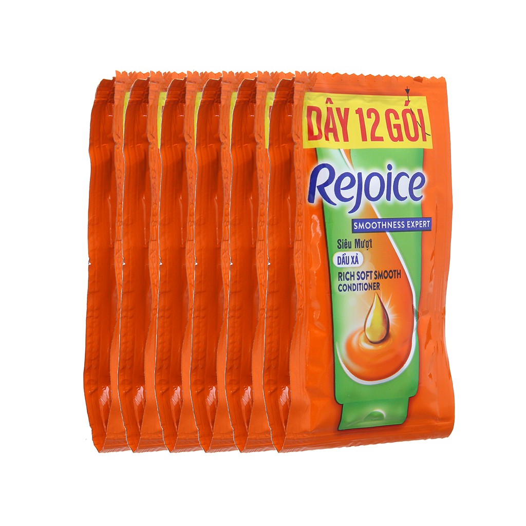 [HCM]Combo 10 Dây Dầu Xả Siêu Mượt Rejoice 12 Gói X 6G