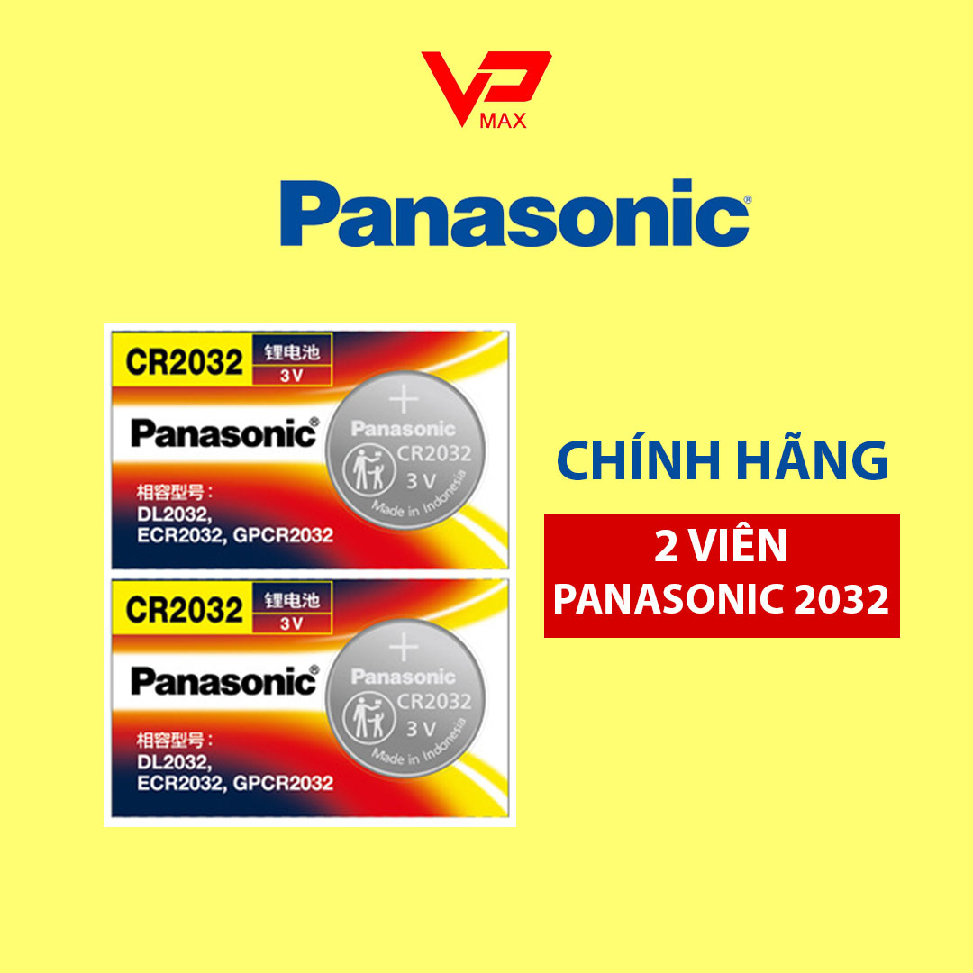 Combo 2 Viên Pin Panasonic Cr2032 Pin Tiểu Dùng Cho Điều Khiển Máy Tính