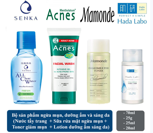 [Hcm]Combo 4 Sản Phẩm Skincare Ngừa Mụn Sáng Da Và Dưỡng Ẩm Acnes|25+ Cam Kết Hàng Đúng Mô Tả Chất Lượng Đảm Bảo Theo Công Nghệ Hiện Đại An Toàn Cho Người Sử Dụng