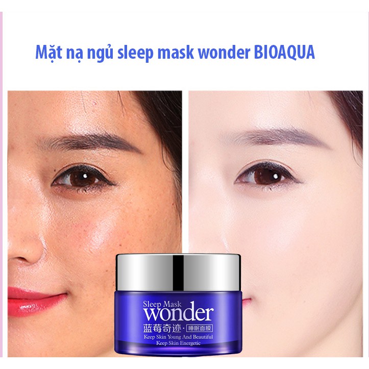 Bioaqua Wonder Tự Nhiên Blueberry Mặt Nạ Ngủ Cho Mụn Trứng Cá