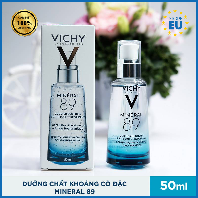 [Hàng Pháp Chính Hãng] Serum Dưỡng Chất Khoáng Cô Đặc Vichy Mineral 89 50Ml Bảo Vệ Và Tái Tạo Làn Da