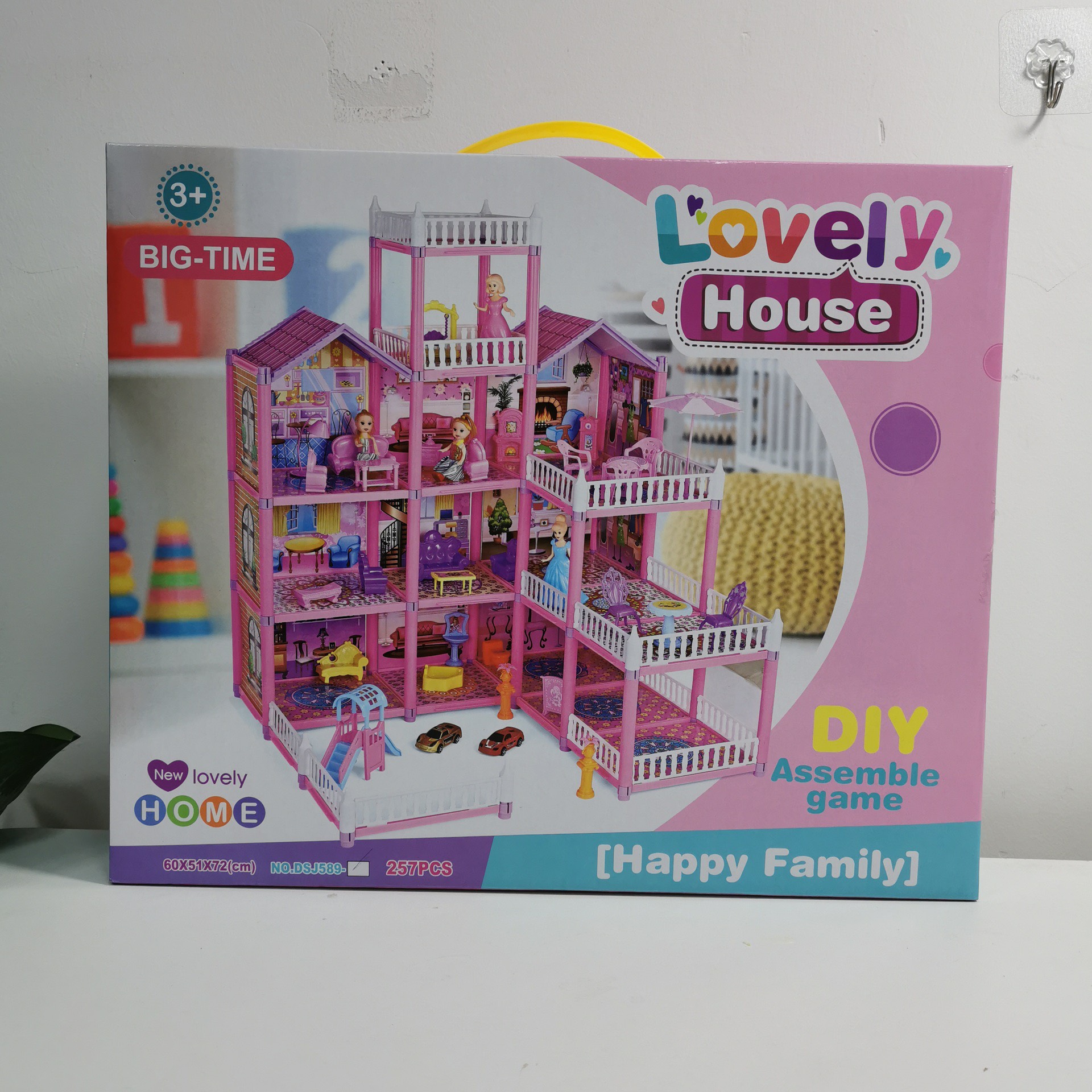 [Voucher 10k](Ship hỏa tốc HCM) Ngôi nhà búp bê đồ chơi nhà búp bê lắp ráp cho bé gái đồ chơi búp bê