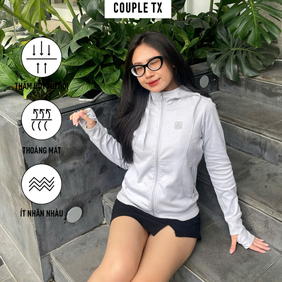 [15.1 - 17.1 Voucher lên đến 200K] Áo Khoác Nữ COUPLE TX -Áo Khoác Chống Nắng Chống Tia UV Thun Xược