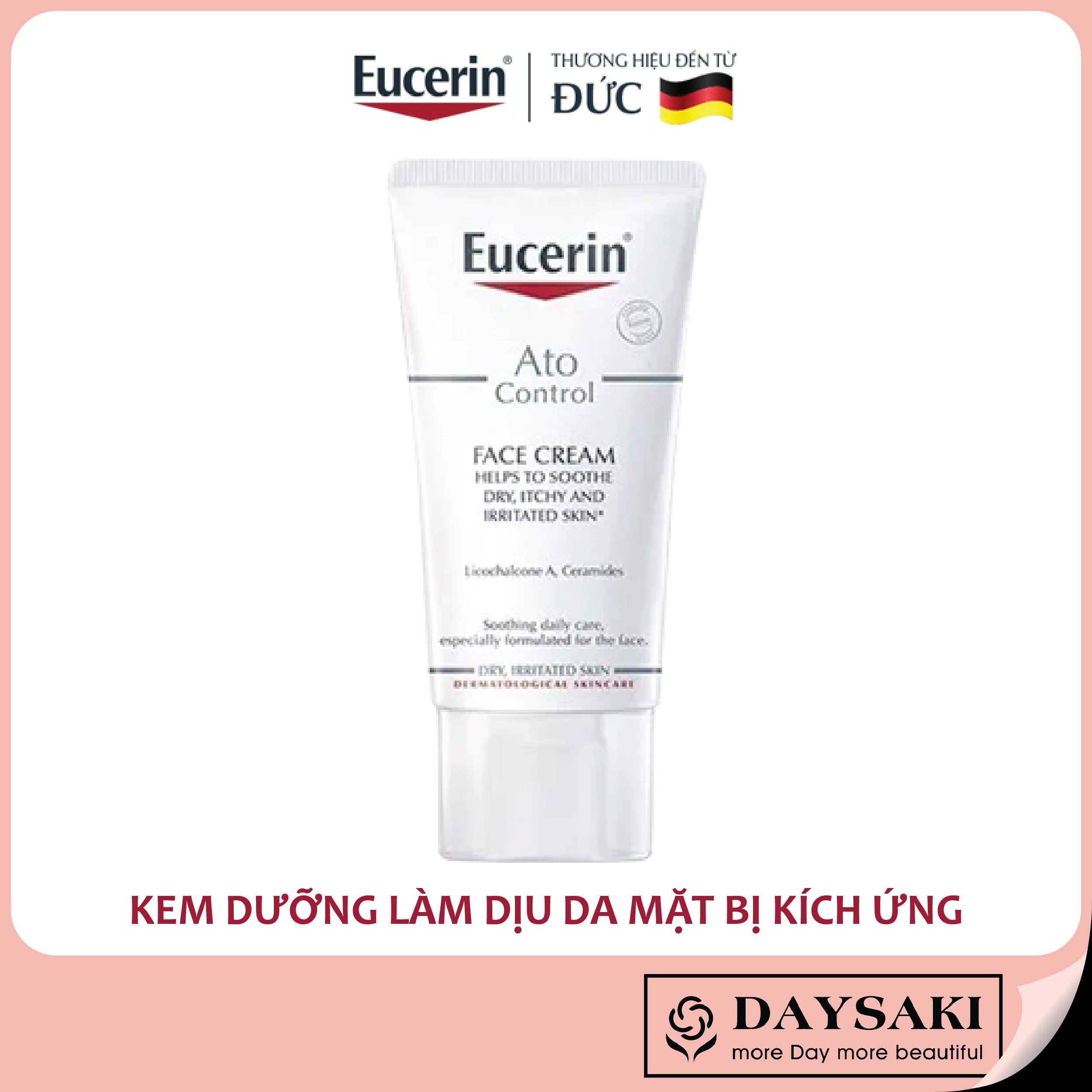 [Hcm]Eucerin Kem Dưỡng Ẩm Cho Da Mặt & Làm Dịu Da Bị Kích Ứng Atocontrol Face Cream 50Ml