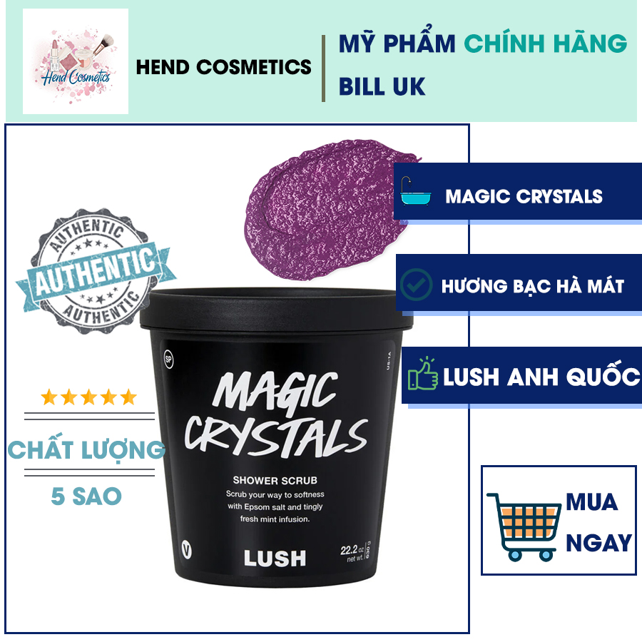 Sữa Tắm Có Hạt Scrub Lush - Magic Crystals Shower Scrub