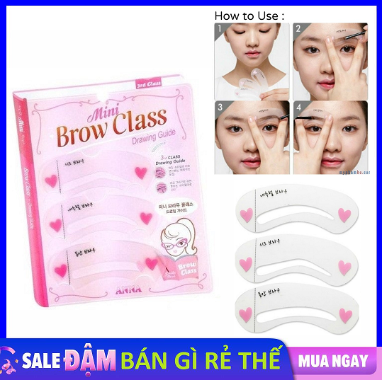 [HCM]Combo 3 kiểu khung kẻ chân mày - Khuôn kẻ chân mày đẹp cách vẽ chân mày đẹp- Dụng cụ trang điểm.