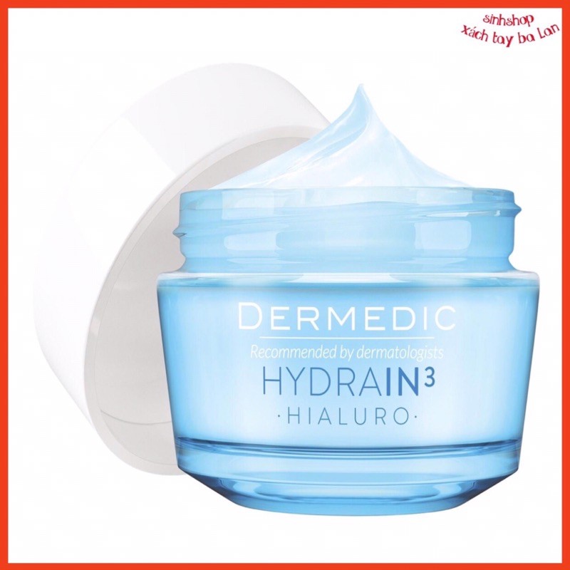 Kem Dưỡng Ẩm Cho Da Khô Dermedic Hydrain3 Hàng Balan 50Ml