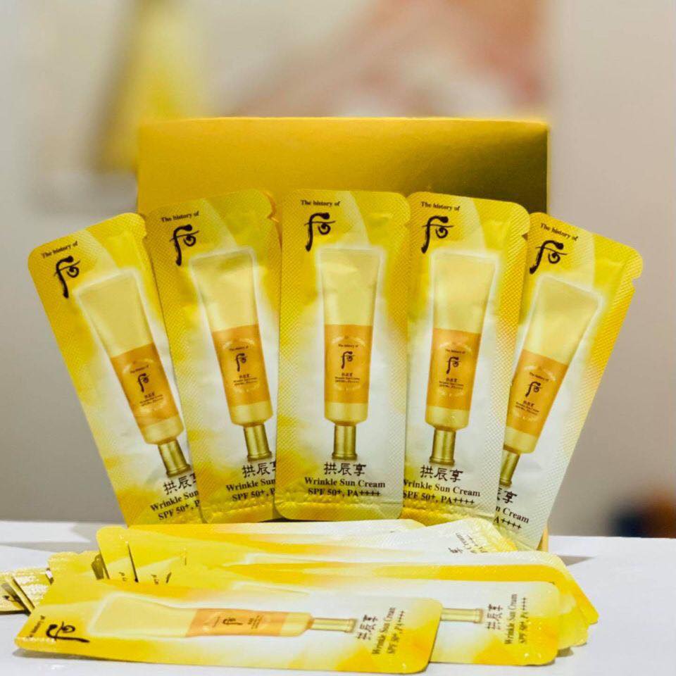 [HCM]Kem chống nắng chống nhăn whoo Wrinkle Sun Cream SPF 50/PA++++