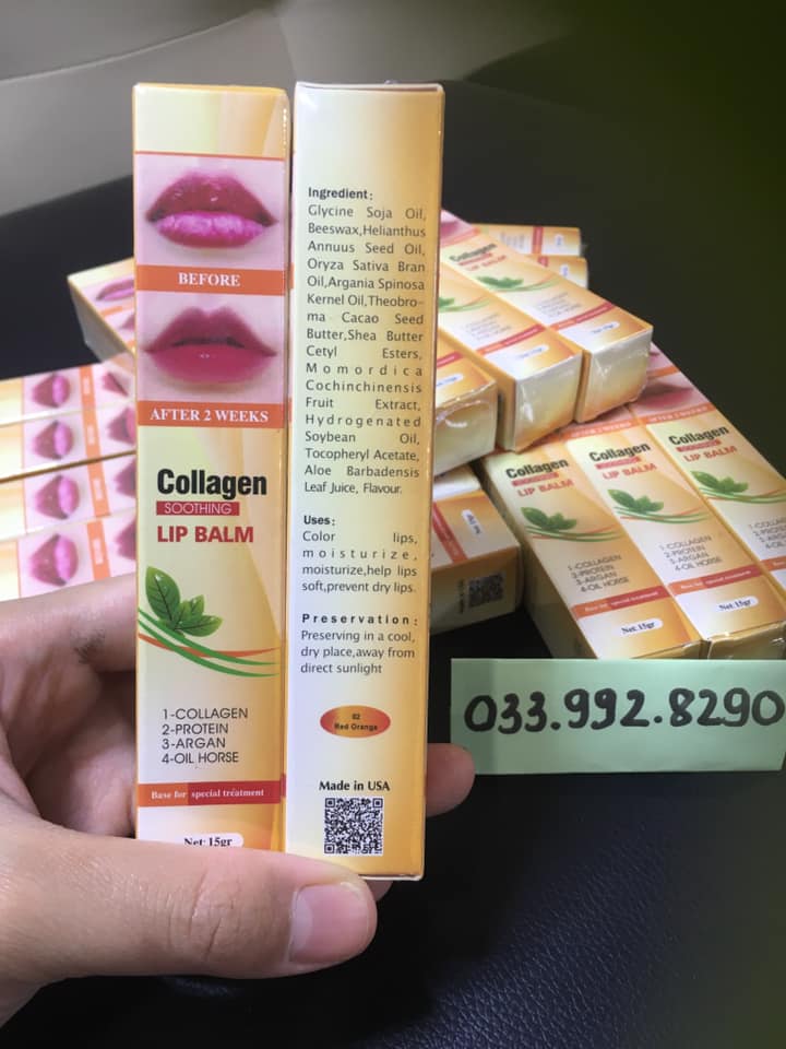 Dưỡng Collagen Kích Màu Lipbalm Của Mỹ Kích Màu Hiệu Quả Sau Xăm