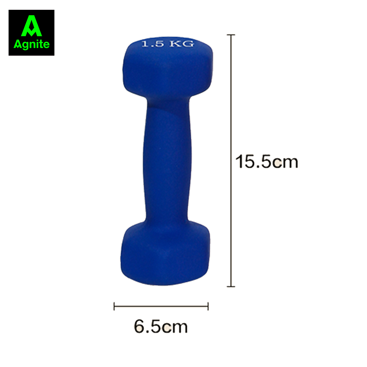 [MUA 2 GIẢM 10K] Tạ tay nam nữ nhiều mức chính hãng Agnite - PVC bọc gang siêu bền - dụng cụ hỗ trợ 