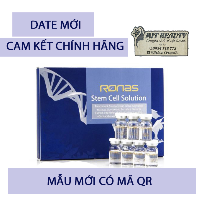 Ronas Tinh Chất Tế Bào Gốc Set 10 Lọ Hàng Chính Hãng Có Mã Qr Mẫu Mới 2020