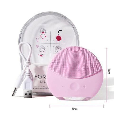 Máy rửa mặt FOREVER LUNA MINI 2 – Massage da mặt sóng siêu âm 8 cấp dộ có thể sạc DC02