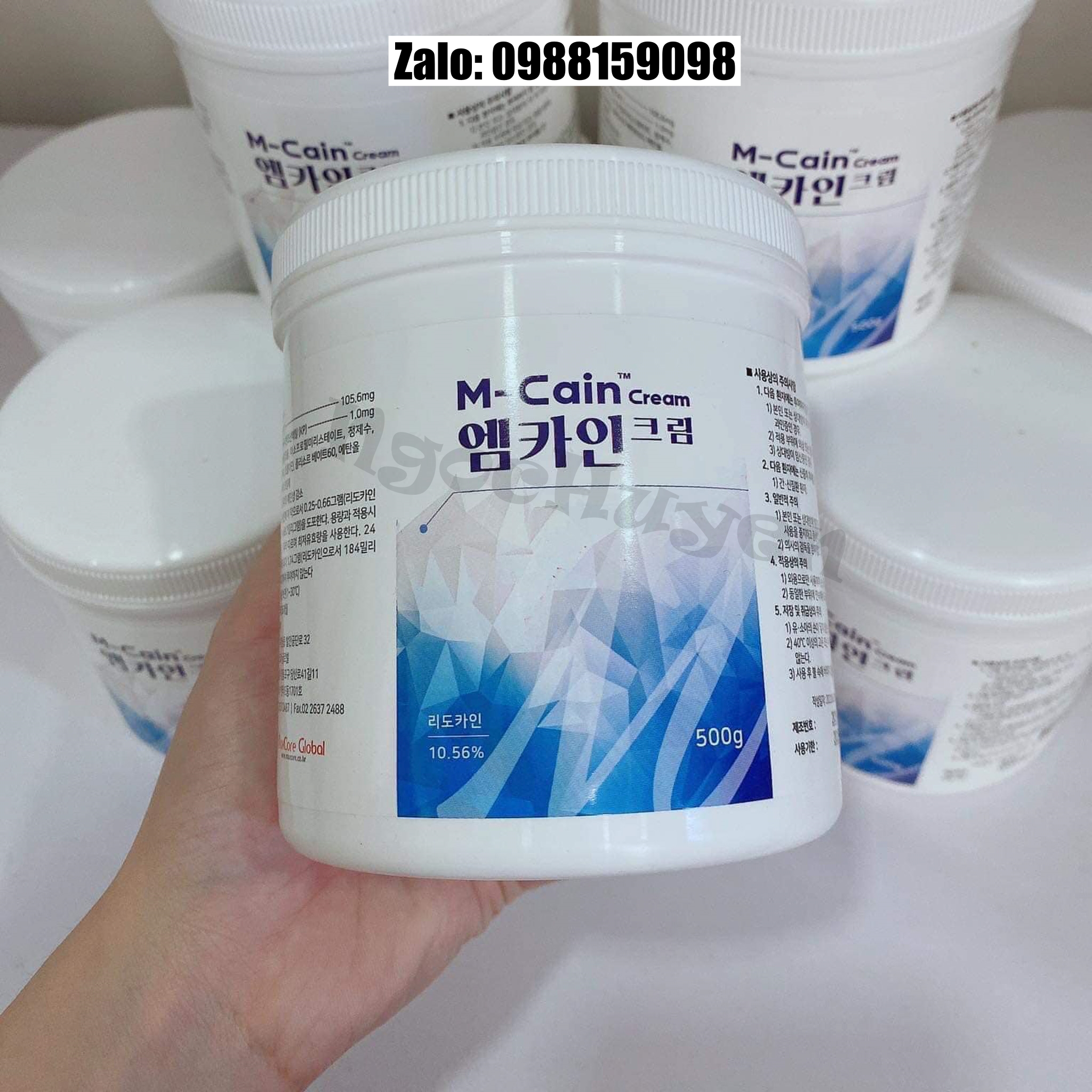 Kem ủ tê M Cain 10.56% Hàn Quốc