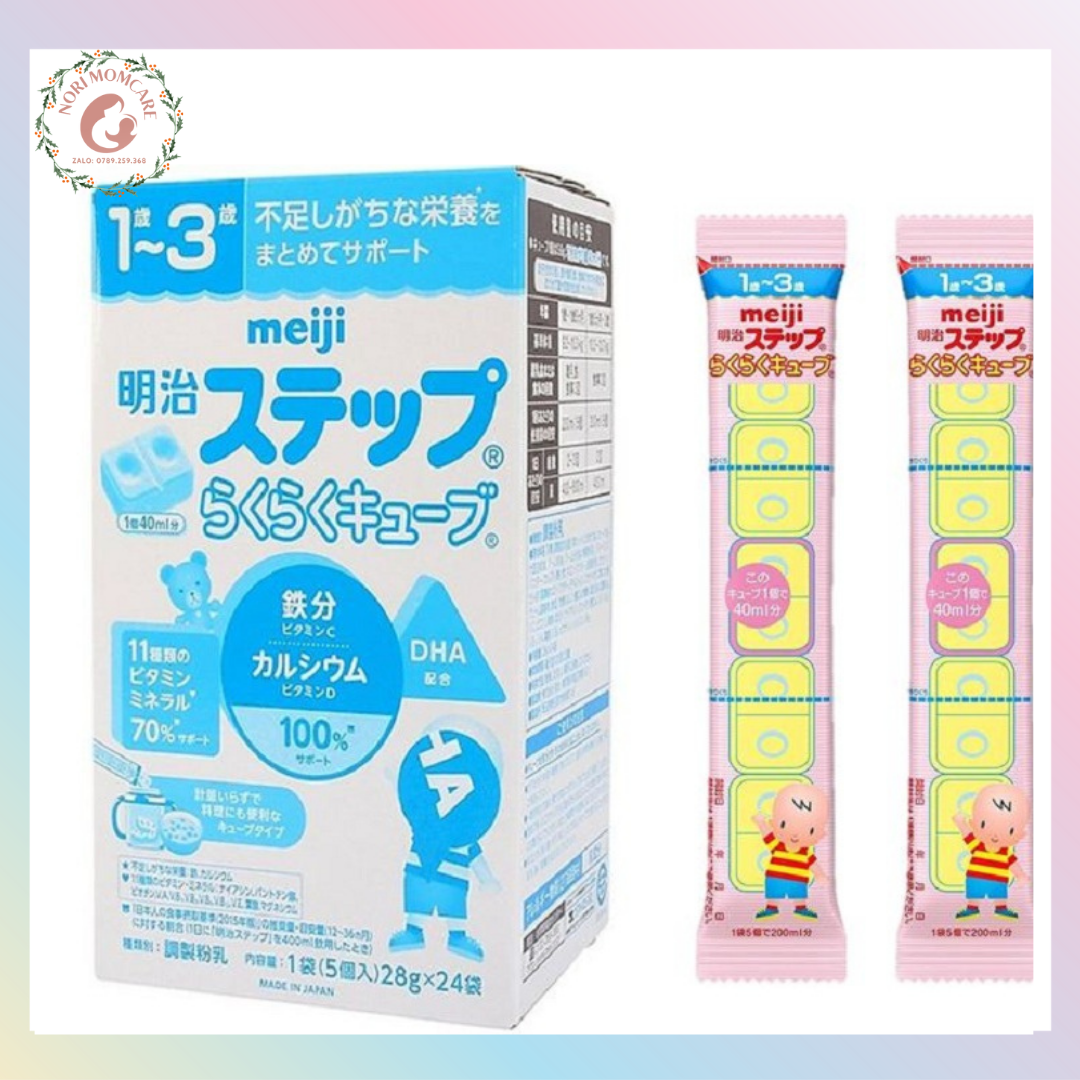 [TÁCH LẺ] Sữa Meiji thanh nội địa Nhật Bản 648gr tiện lợi giàu dinh dưỡng cho trẻ từ 0-1 tuổi và từ 1-3 tuổi phát triển toàn diện