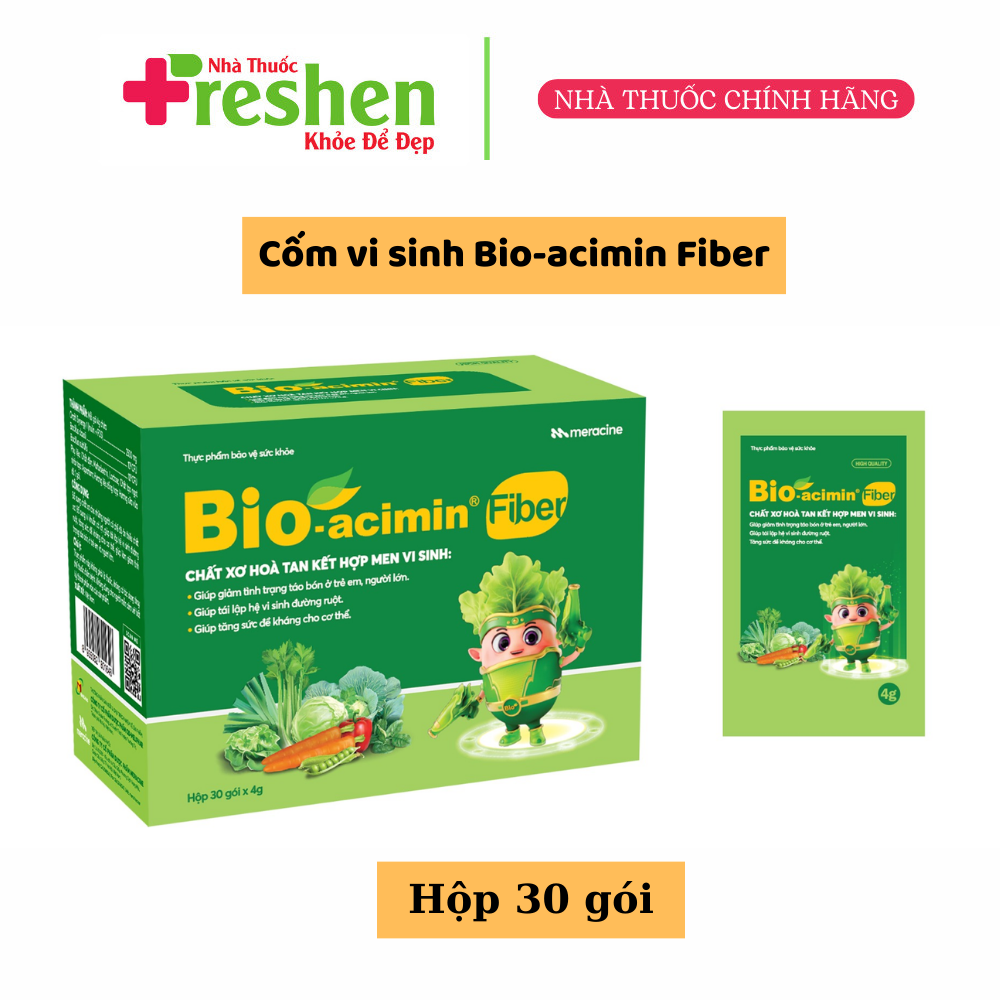 [HCM]Cốm vi sinh Bio-acimin Fiber 30 Gói x 4G