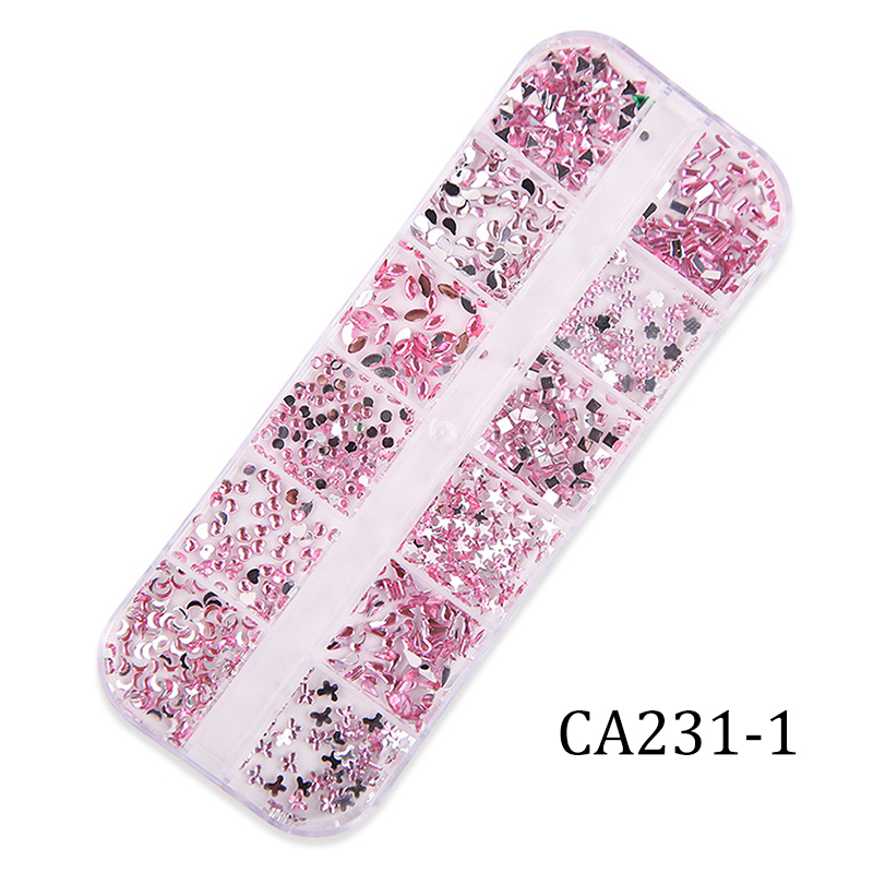 [HCM]ANYAR-12 Lưới Phong cách Hỗn hợp Nghệ thuật Làm móng Vỏ Sao Mặt Trăng Thiết kế Hình bầu dục Kim loại Đinh tán Đinh tán Khung Chuỗi 3D Tự làm Phụ kiện Trang trí Quyến rũ