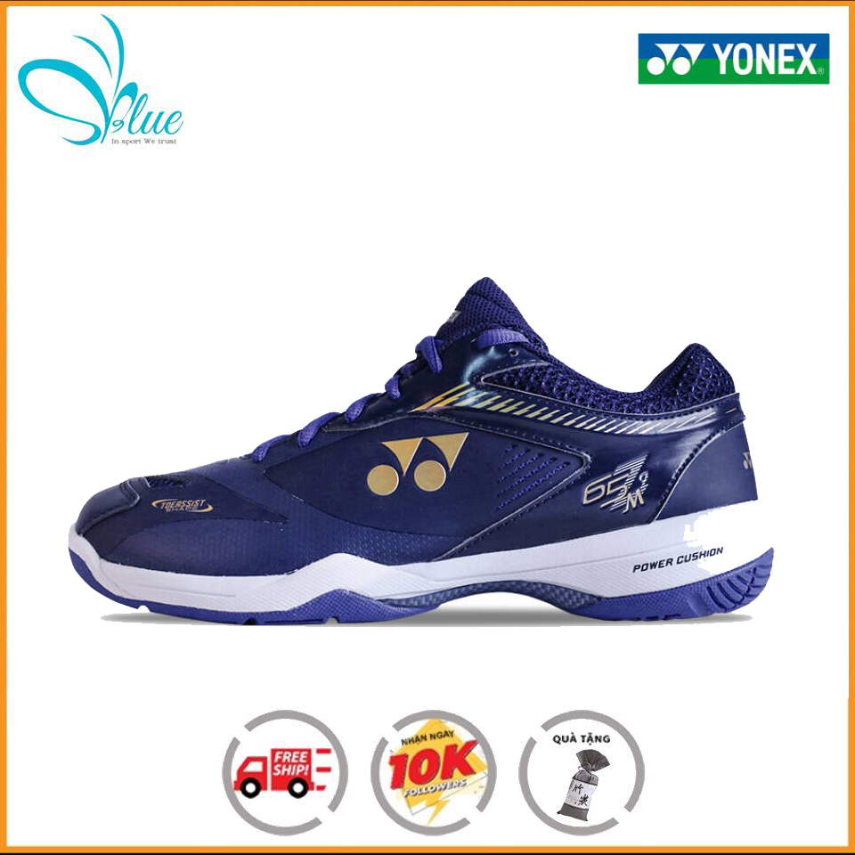 Giày thể thao giày cầu lông YONEX dành cho nam màu xanh sẫm chơi được sân bê tôngchống trơn trượt gi