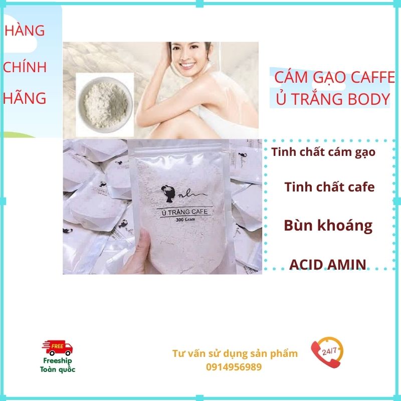 Ủ Trắng Body Cám Gạo Caffe Dr.acneal 150G Trắng Da Toàn Thân Ngay Lần Đầu