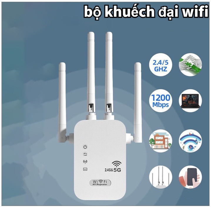 kích sóng wifi xuyên tường cực mạnhKích Sóng Wifi 4 Râu Ăng Ten Phát Xuyên Tường Chuẩn N Tốc Độ 300m