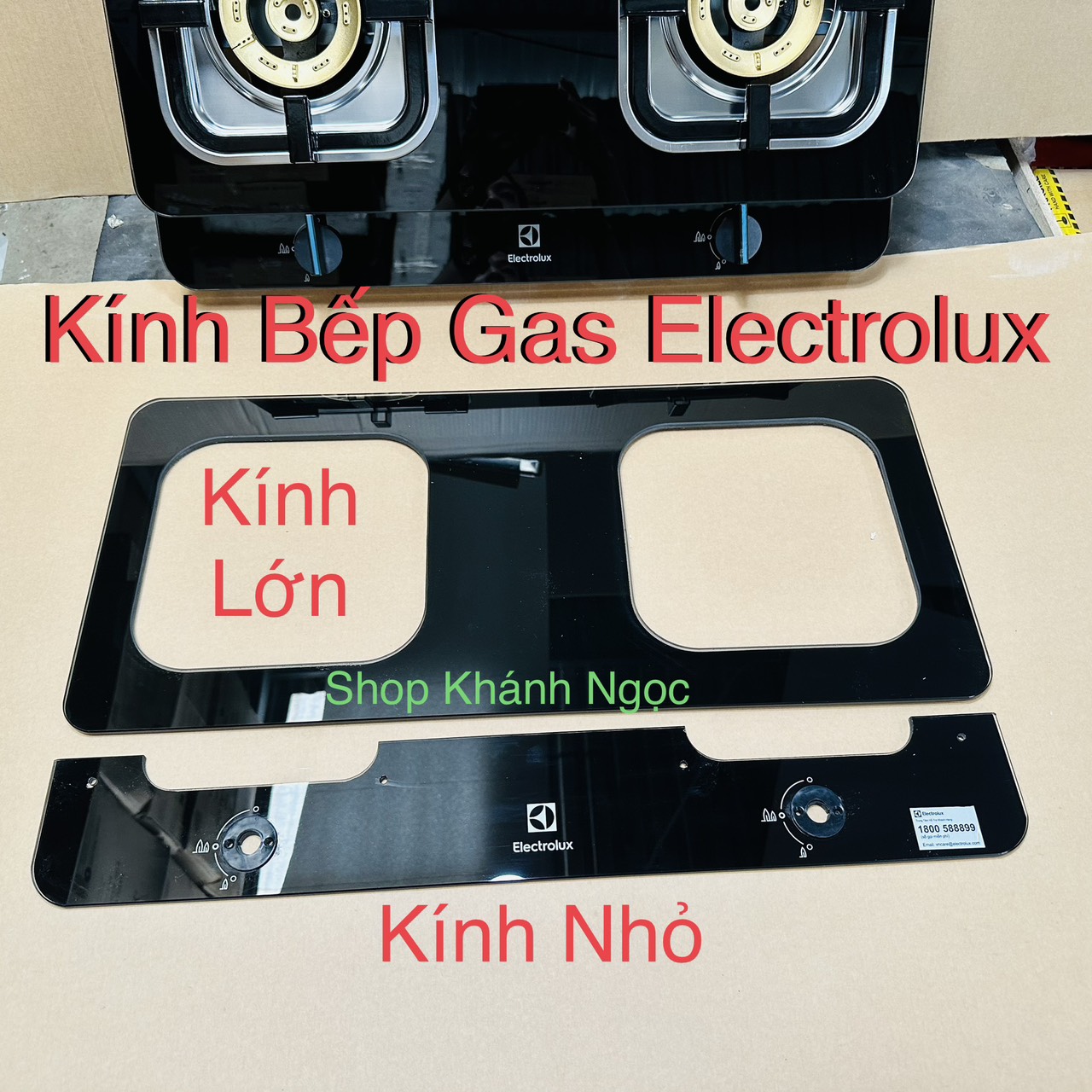 Kính Bếp Gas Electrolux ETG727GKR - ETG728GKR - ETG729GKR Linh Kiện Hàng Tháo Bếp Mới 98%