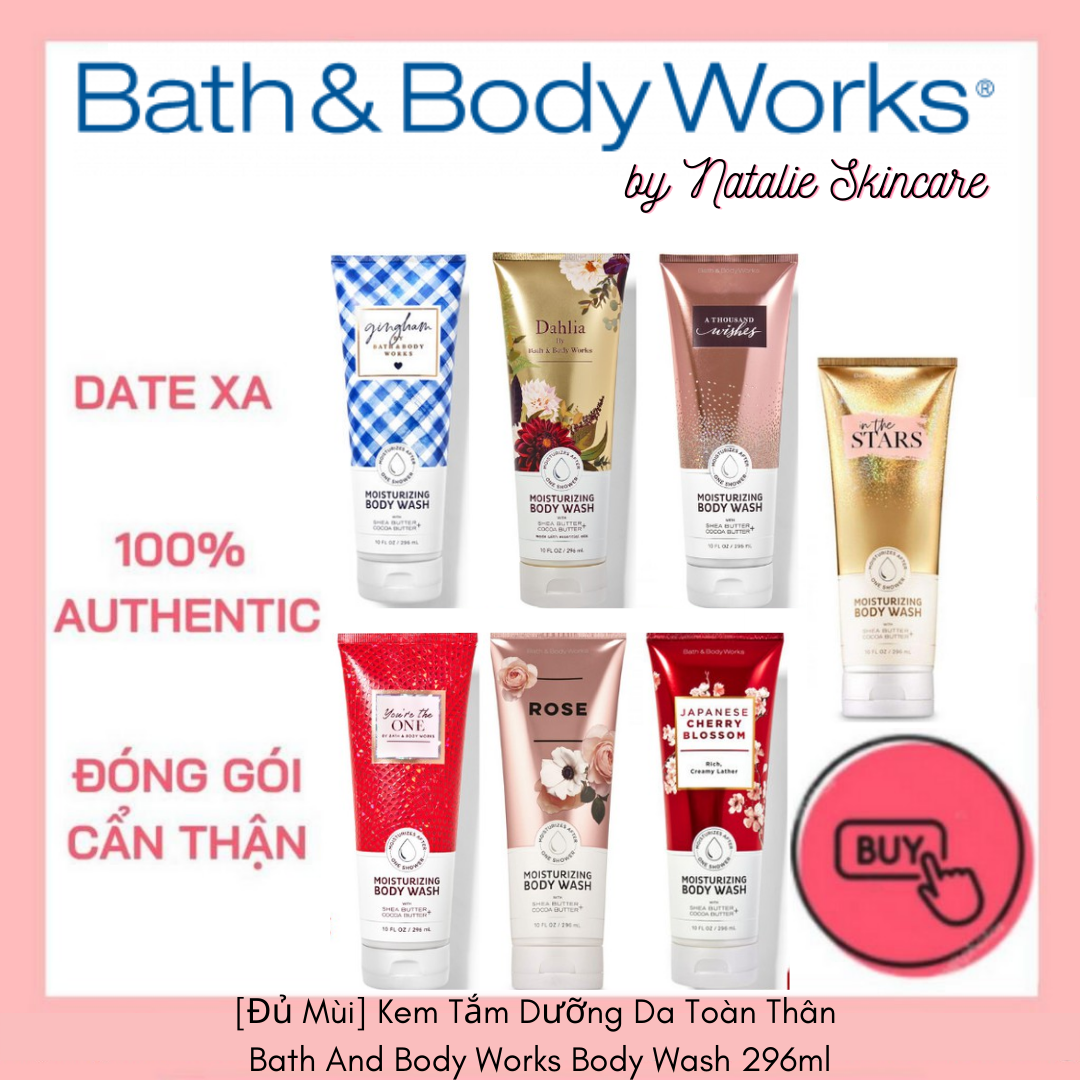 [Hcm][Đủ Mùi] Kem Tắm Dưỡng Da Toàn Thân Bath And Body Works Body Wash 296Ml