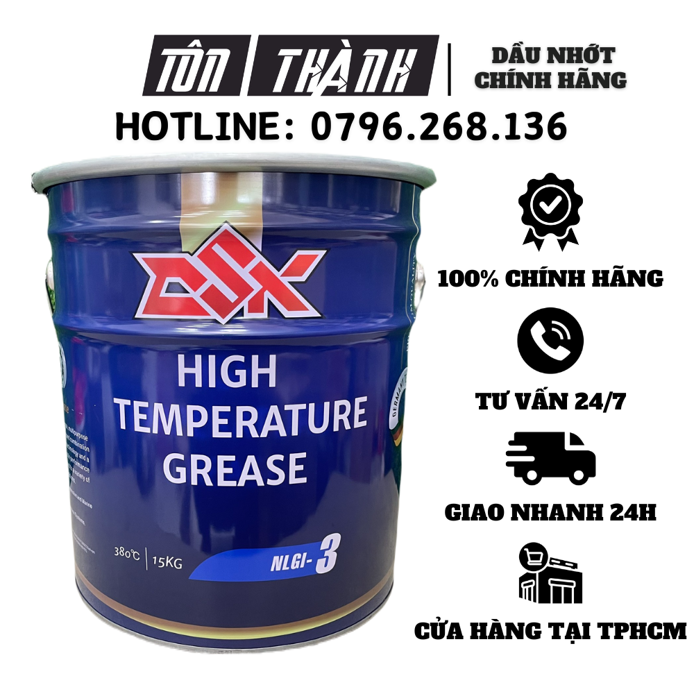 [ HÀNG CHÍNH HÃNG ] Mỡ bò chịu nhiệt cao 380 độ OSK 15kg mỡ chịu nhiệt tốt