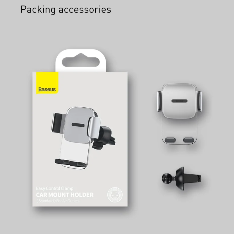 Đế giữ điện thoại trên ô tô Baseus Easy Control Clamp Car Mount Holder (Air Outlet Version) SUYK