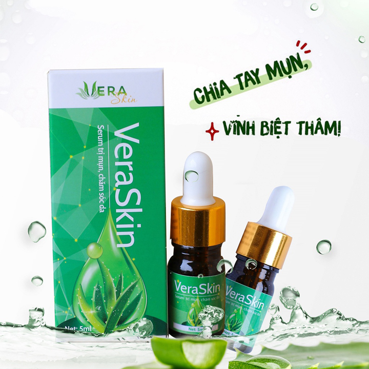 Serum Vera Skin 5Ml - Tái Tạo Da Cao Cấp Hỗ Trợ Cải Thiện Mụn - Nám - Tàng Nhang - Sẹo Rỗ