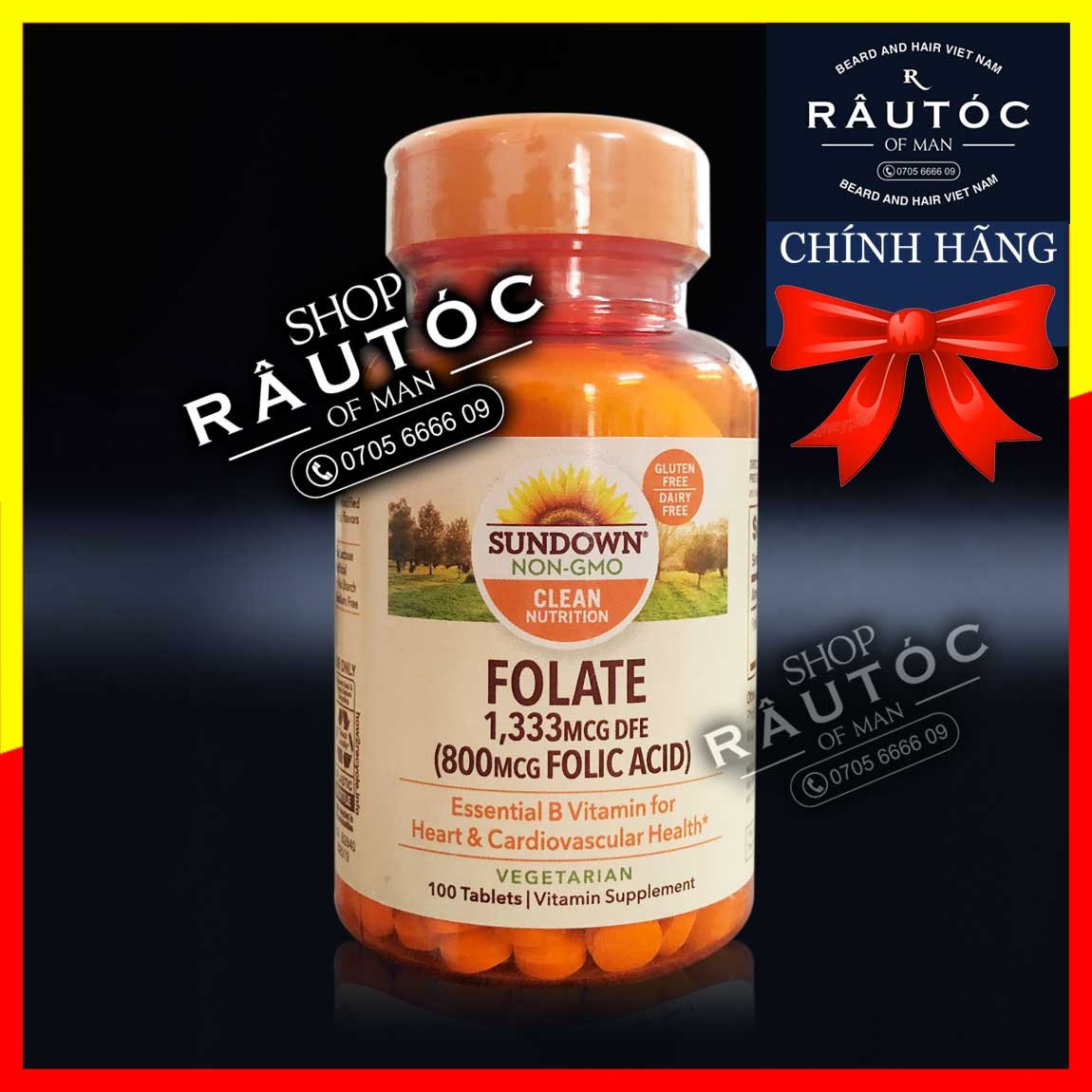 [Hcm]Folic Acid Hỗ Trợ Mọc Râu Tóc