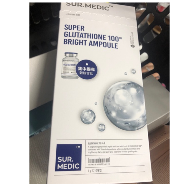Huyết thanh truyền trắng sur.medic hộp 10 ống hàn quốc cam kết hàng đúng mô tả chất lượng đảm bảo an toàn đến sức khỏe người sử dụng