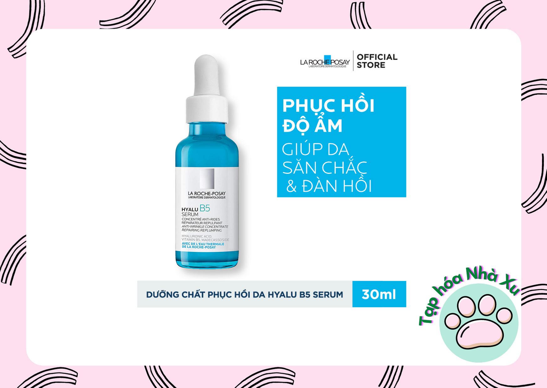 [Hcm]Serum Dưỡng Ẩm B5 La Roche Posay 30Ml