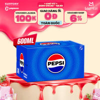 Thùng 24 Chai Nước Ngọt Giải Khát Có Gaz Pepsi (600ml/chai)