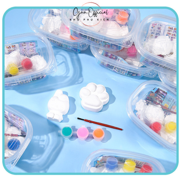 Set 2 Tượng Tô Màu Cho Bé Tập Tô Sáng Tạo