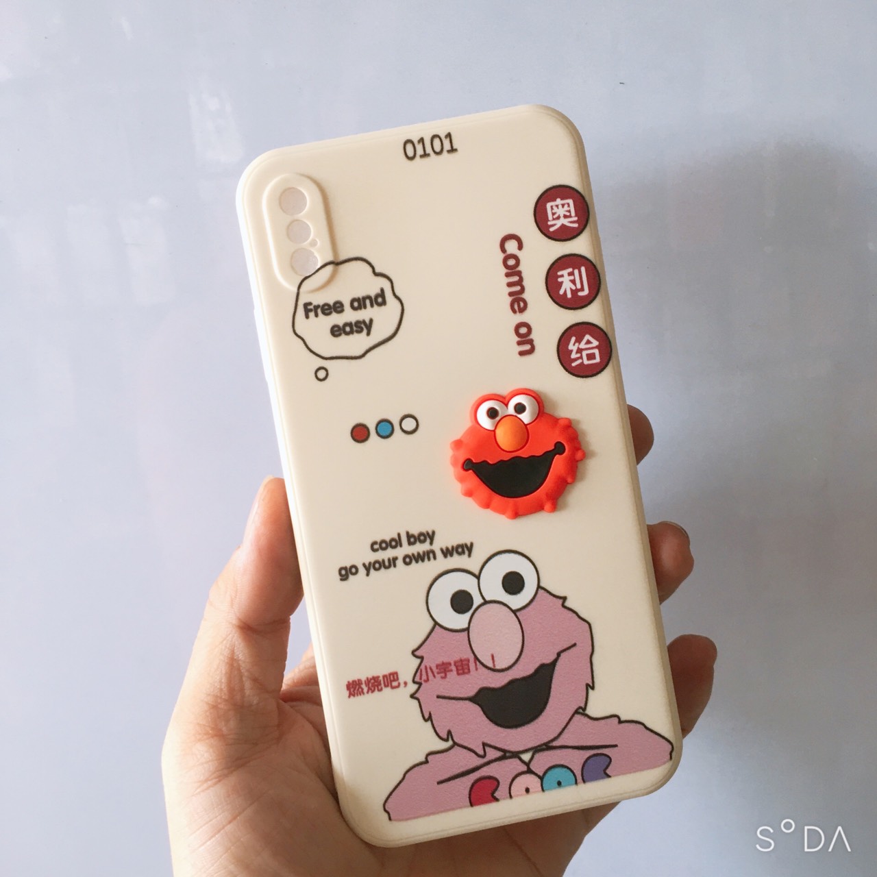 Ốp lưng iPhone 7Plus/8Plus/X/Xs/Xs Max / 11 / 12 Pro Max TPU viền vuông in hình dễ thương chống bám 