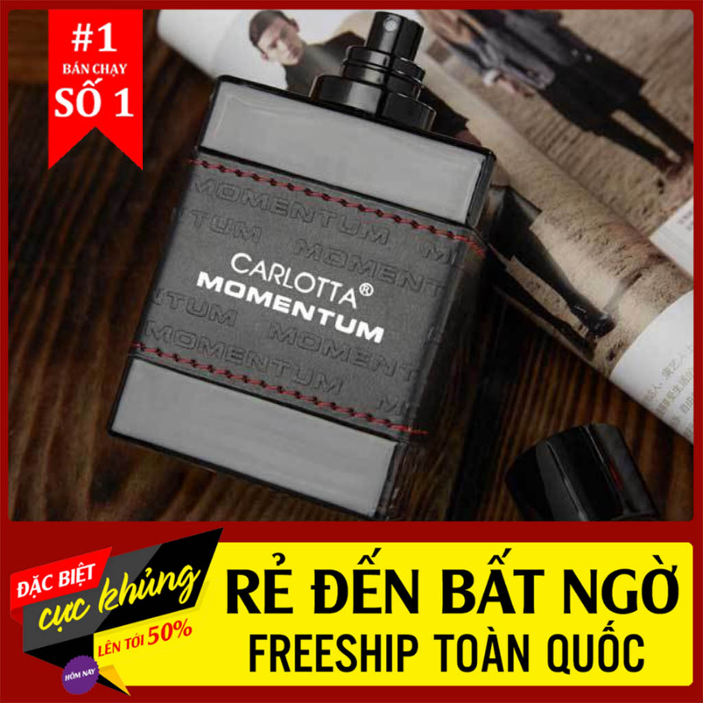 Nước Hoa Nam Cao Cấp Carlota Momentumn 100Ml Nước Hoa Nam Thơm Lâu Sang Trọng Quyến Rũ Lưu Hương 12H - Bảo Hành 12 Tháng (Không Ưng Trả Lại Tiền))