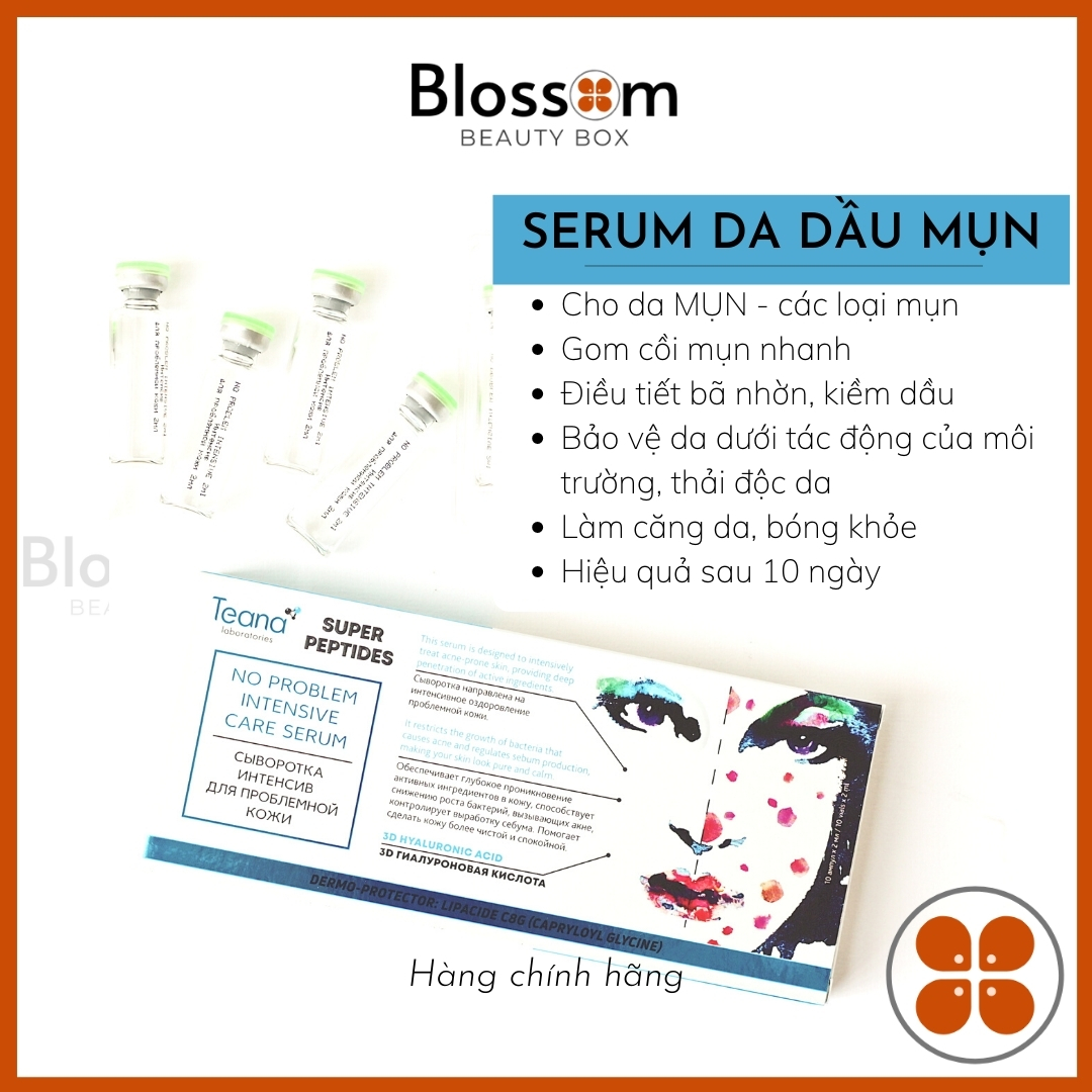 Serum Da Dầu Mụn Teana No Problem Super Peptide #Blossom