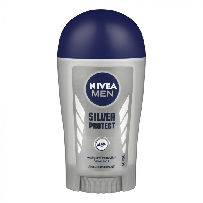 Lăn Khử Mùi Nam Nivea Sliver Protect 40Ml Dạng Sáp (40Ml) - Đức